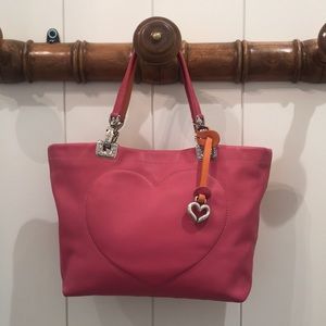 Gorgeous Brighton Pink Leather Sachel Tote Lk New!
